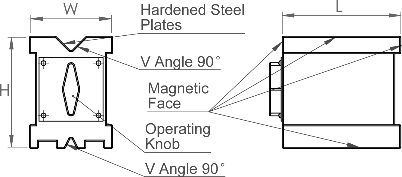 magnetic-single-v-block