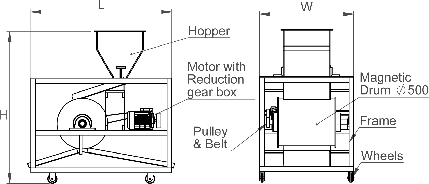 motorized-magnetic-separator-for-scrap